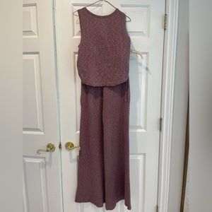 Free People Adelaide sweater set XS purple
